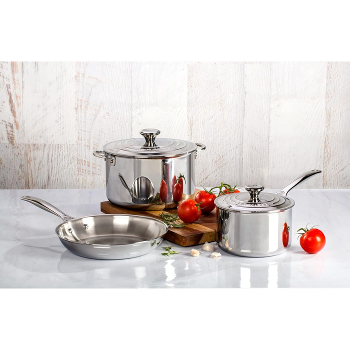 Сковорода 26 см нержавіюча сталь 3-ply Plus Le Creuset