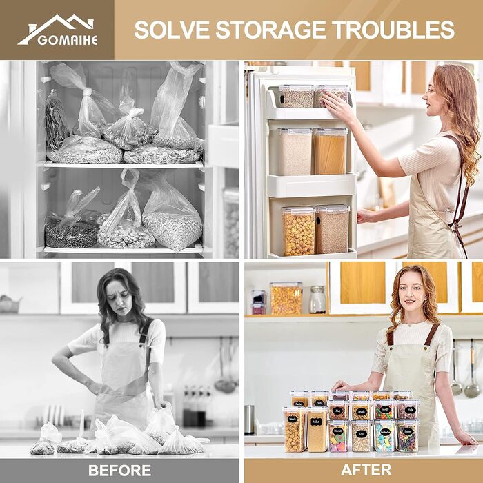 Набір ємностей для зберігання 16 предметів GoMaihe