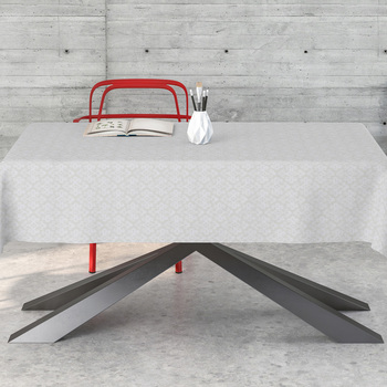 Скатертина жакард, 160 х 300 cм Daumier Blanco Aitana textil