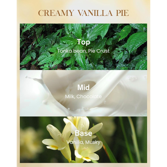 Ароматична свічка M&SENSE надзвичайно велика, час горіння 150 годин, натуральна ароматерапевтична свічка з 3 гнітами, сильний аромат, тривале горіння, подарункова свічка та прикраса для дому, подарунки для жінок (400 г, ваніль)