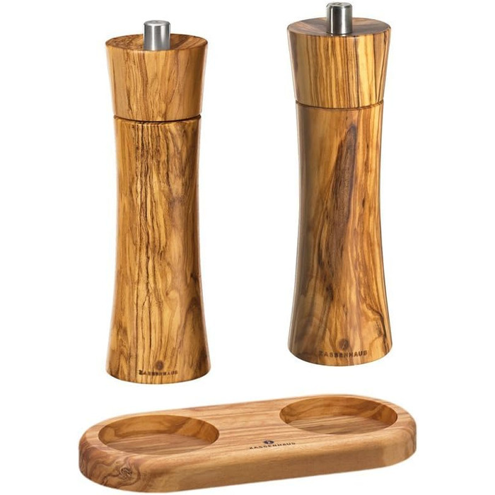 Млин для солі та перцю Zassenhaus з оливковою деревиною Mill Trivet