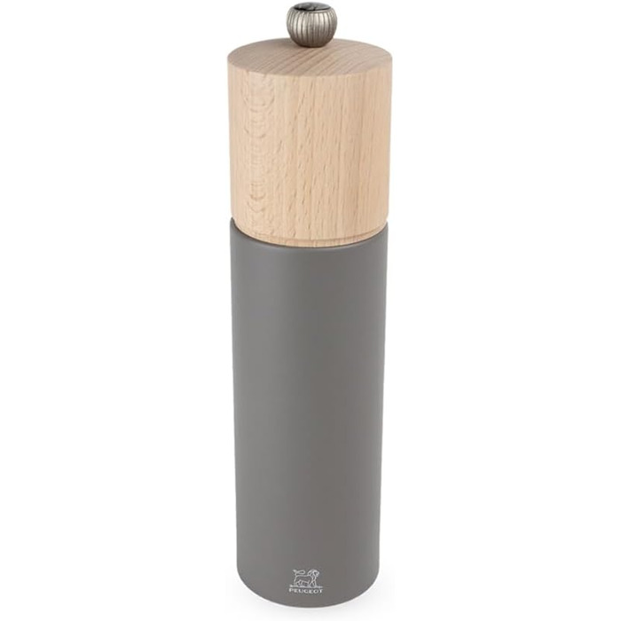 Млин для перцю Boreal, 21 см, класична обстановка, виготовлений з деревини бука, сертифікований PEFC, французьке виробництво, колір кам'яний сірий камінь сірий млин для перцю