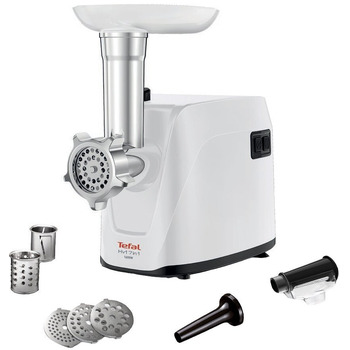 М'ясорубка 7 в 1 з насадкою для ковбас, 1600 Вт, пластик HV1 Tefal