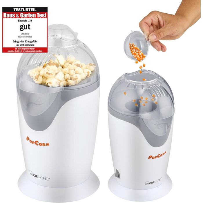 Машина для попкорну 1200 Вт, біло-сірий PM 3635 Clatronic
