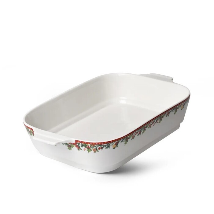 Форма для запікания Fissman NEW YEAR 34x24x7 см фарфор (13823)
