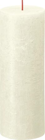 Свічки Bolsius Rustic Pillar Candles - Оливково-зелені - Набір з 4 шт. - Декоративні побутові свічки - Час горіння 60 годин - Без запаху - Натуральний рослинний віск - Без пальмової олії - Оливково-зелені (19 x 7 см, колір слонової кістки)