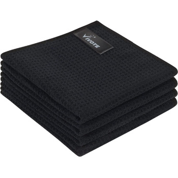 Кухонні рушники VIVOTE, рушники для гостей, подарункові, 40x60 см, 2 шт., м&39які кухонні рушники, абсорбуючі рушники (чорні 4)