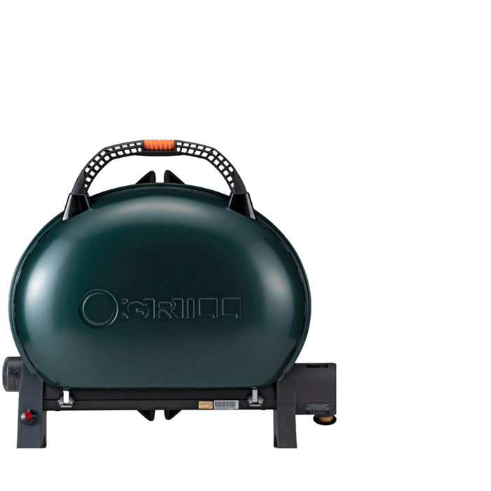 КОМПЛЕКТ Портативный переносной газовый гриль O-GRILL 500, зеленый+шланг в подарок! Код: 013367