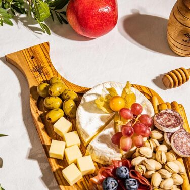 Дошка для стейку Oivenhoz з соковижималкою, набір з 2 шт., 40 см, The Smokey BBQ (XL, подарунковий набір для барбекю)