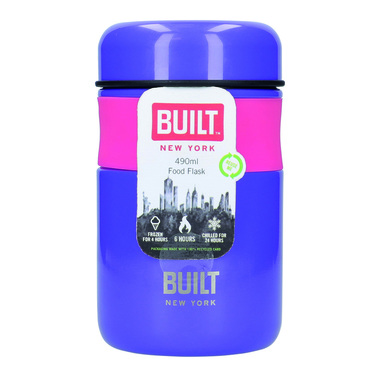 Контейнер для їжі Built Active, бузковий, 9 х 15,5 см, 490 мл