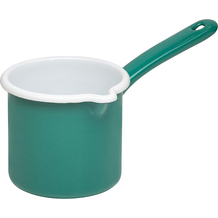 Горщик з дзьобом 10 0,75 л, COUNTRY SPECIAL EDITION FLORA, діаметр ємності 0,75 літра, висота емалі, індукційна (12 см, зелений), 0039-070