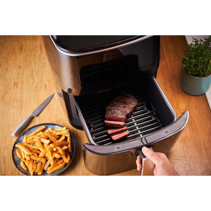 Tefal Мультипіч Easy Fry Grill&Steam, 1430Вт, чаша-6.2л, сенсорне керув., 8 програм, пластик, чорний