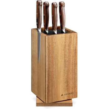 Поворотний блок для ножів із вставкою із щетини Navaris