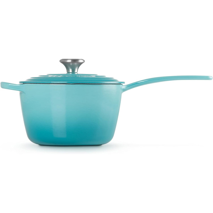 Чавунний сотейник 2 л з кришкою, бірюзовий Signature Le Creuset