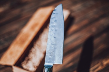 Ніж із дамаської сталі 17 см Santoku professional GRILLI