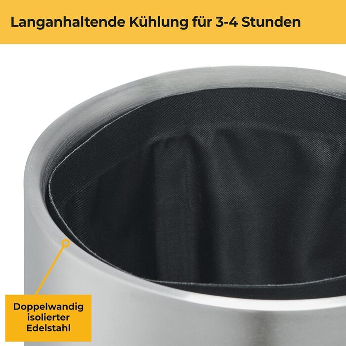 Охолоджувач вина з 2 манжетами Silberthal