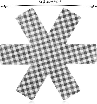 Набор из 9 фетровых подставок под горячее 38 см, синий/красный/черный Com-Four