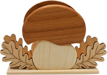 Деревянный держатель для салфеток 13 x 4 x 8 см Dekohelden24