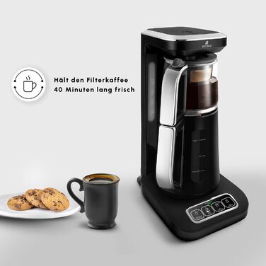 Електрочайник 4-в-1 1,5 л 2500 Вт чорний Caysever Robotea Pro Karaca