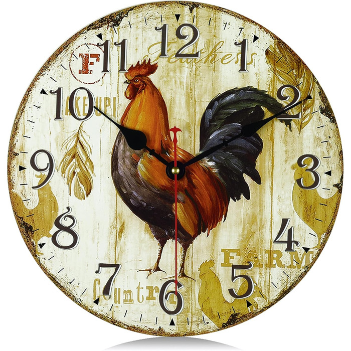 Безшумний настінний годинник 30 см Lafocuse