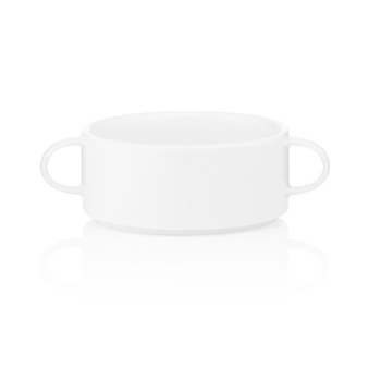 ARDESTO Бульонница Prato, 10.9см, 300мл, фарфор, белый