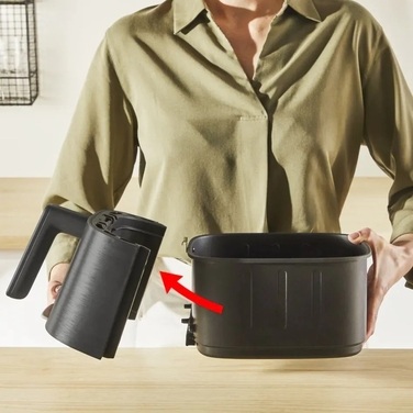 Tefal Мультипіч Easy Fry Silence, 1670Вт, чаша-5л, сенсорне керув., 10 програм, пластик, чорний