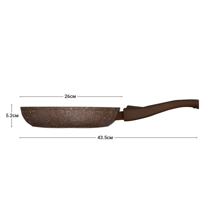 Сковорідка для смаження Fissman SMOKY STONE 26x5,2 см (4372)