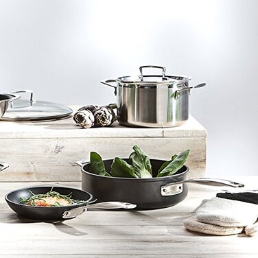 Сковорода 20 см з антипригарним покриттям чорна 3-Ply Plus Le Creuset