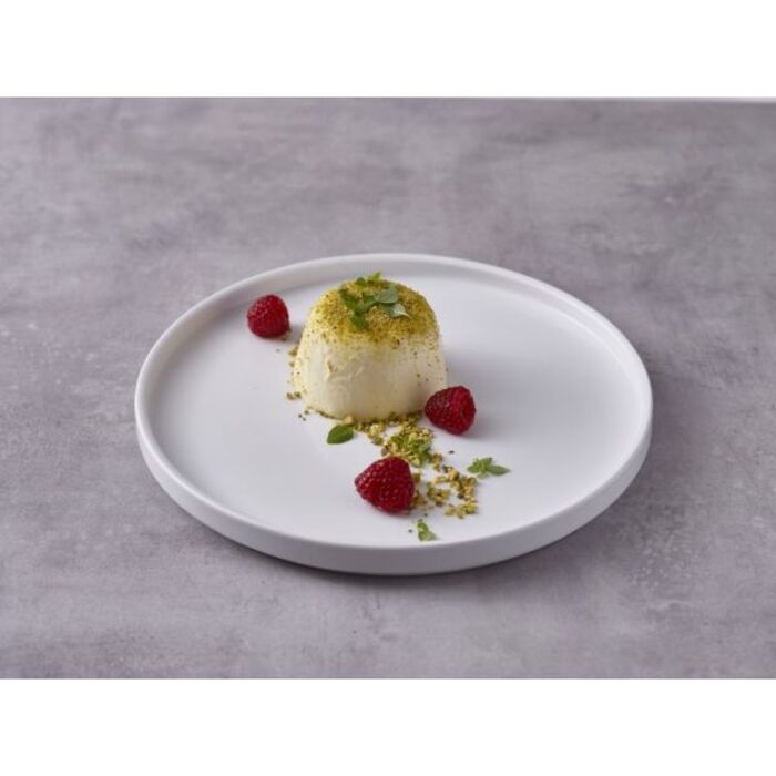 Тарелка белая презентационная 25*2.2 см с низким вертикальным бортом, GenWare