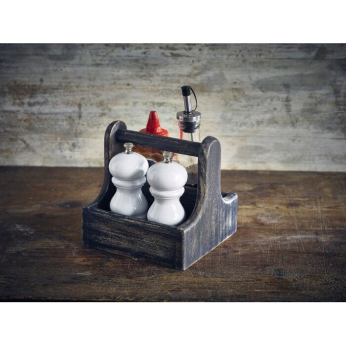 Млин для солі та перцю, 12.7 см, білий, GenWare