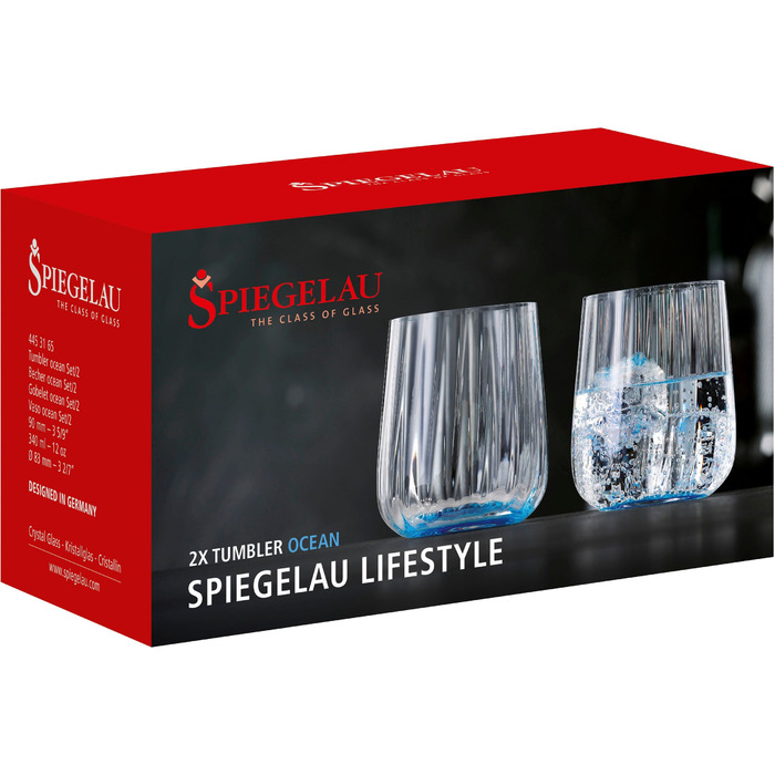 Набір склянок для води, 2 предмети, сині Lifestyle Spiegelau