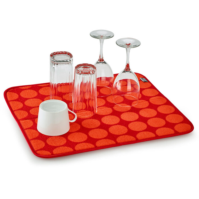 Вологопоглинаючий килимок Built, червоний, мікрофібра, 45 х 40 см