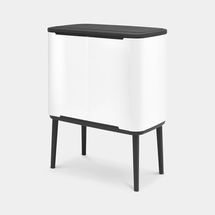 Сміттєвий бак 11 + 23 л білий Bo Touch Bin Brabantia