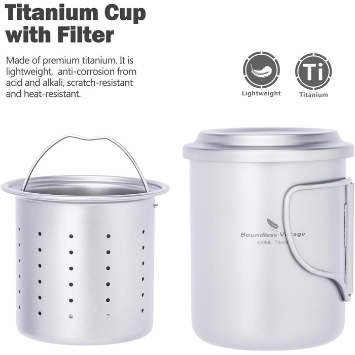 Кавоварка для кемпінгу 450мл. Boundless Voyage