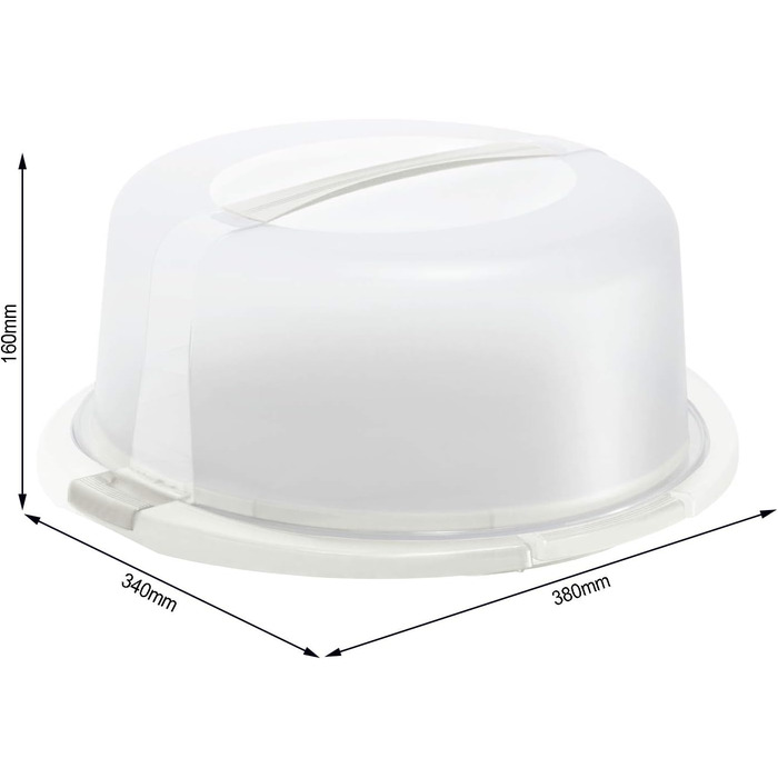 Контейнер для тортів з охолодженням 38 x 34 x 16 см білий Cool & Fresh Rotho