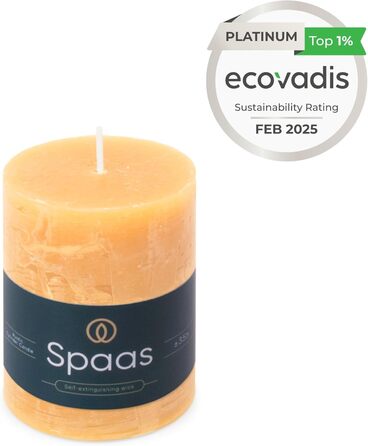 Свічка Spaas Rustic Pillar 70/95 мм 35 шт. - світло-рожева (пісочна)