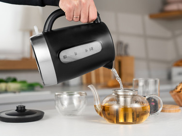 ARDESTO Електрочайник 1.7л, Strix, пластик, чорний матовий