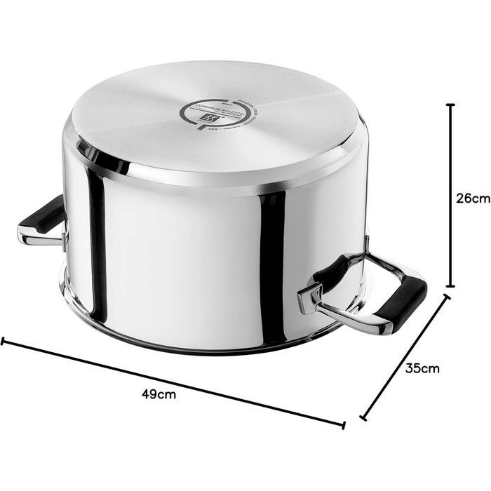 Набор посуды 9 предметов, подходит для индукции, нержавеющая сталь Zwilling