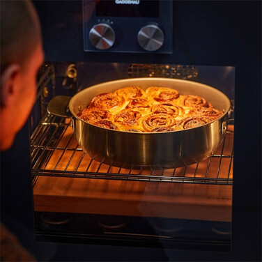 Сотейник глибокий Fiskars All Steel 28 см матовий (1064749)