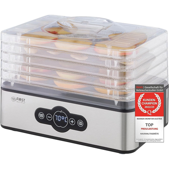 Дегідратор на 5 полиць, 240 Вт TZS First Austria