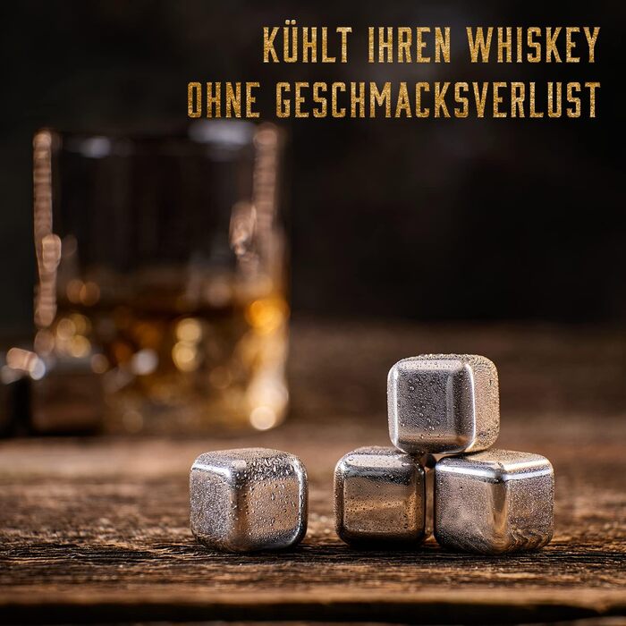 Набор бокалов для виски и аксессуаров - 4 камня для виски, щипцы и 2 подставки в комплекте Whisiskey