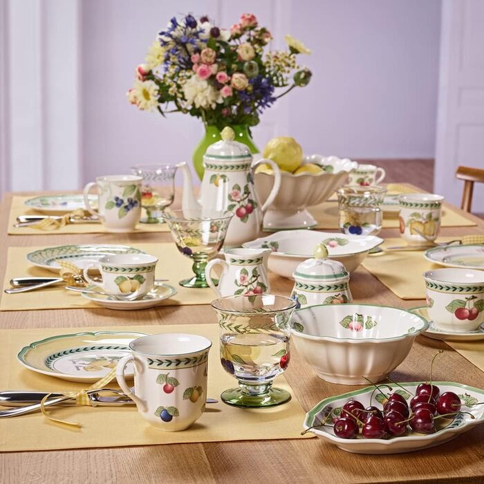 Кавник 1,1 л білий з розписом French Garden Fleurence Villeroy & Boch