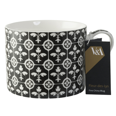 Чашка для чаю CreativeTops Encaustic Tiles 'FLEUR DES LYS', фарфор, 450 мл