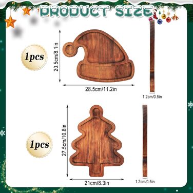 Тарелка для сладостей в форме рождественской елки Dwafill