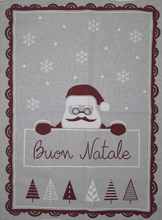 Набір з 12 різдвяних кухонних рушників 70 x 50 см Zambaiti