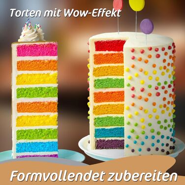 Регульована висота 30 см - кільце для випікання з нержавіючої сталі та форма для випікання в одному, високоякісні та функціональні - дуже високе кільце для випікання кругле, регульоване 16-30 см, рамка для випікання кругла, 4smile cake ring