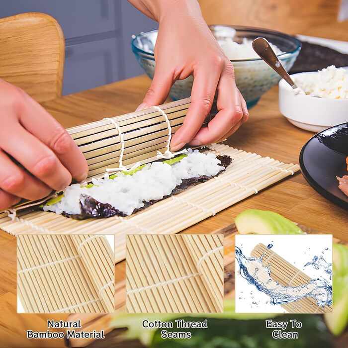 Килимок для суші 4 шт 24 x 24 см XIEJ