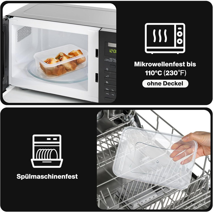 Контейнери для зберігання харчових продуктів з кришками, 16 шт. (8 контейнерів, 8 кришок), набір контейнерів для зберігання, 100 герметичні, без BPA, 0,24-1,5 л (SE-38PCS)