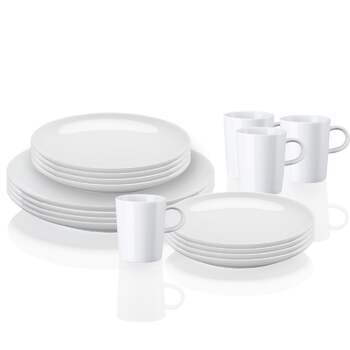 Столовий сервіз сімейний 16 предметів, білий Cucina Arzberg