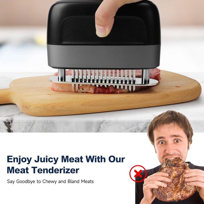 Пресс для мяса со 100 игольчатыми лезвиями из нержавеющей стали hogance